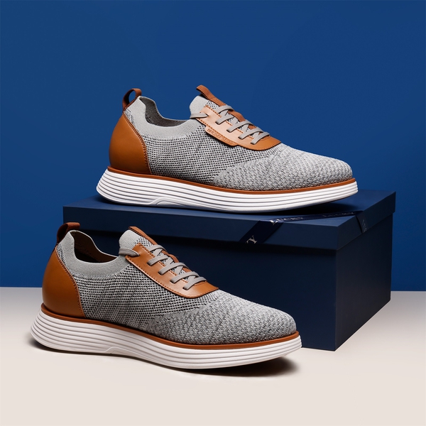 [MaxFlex SuiteBreeze+] Men's Lightweight Mesh Oxford Sneakers - GREY - 1